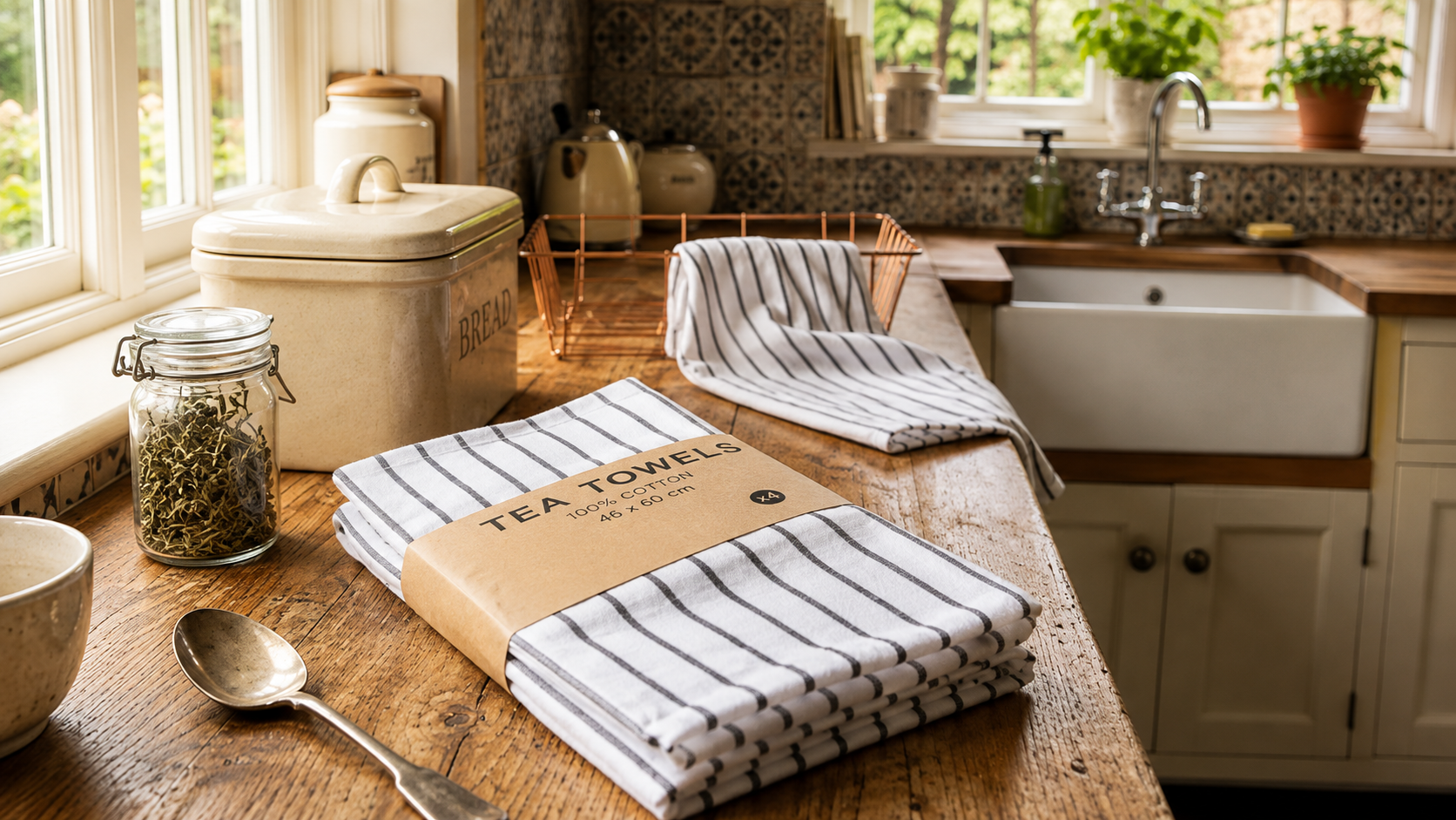 Ambiente de hogar con textiles y decoración